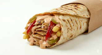 Köz Biberli Tavuk Döner Dürüm görseli