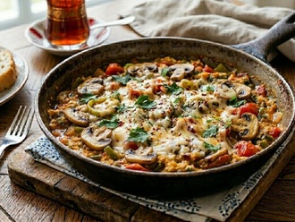 Mantarlı Menemen görseli