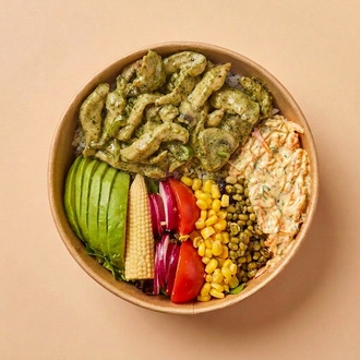Kremalı Pesto Soslu Tavuk Bowl görseli