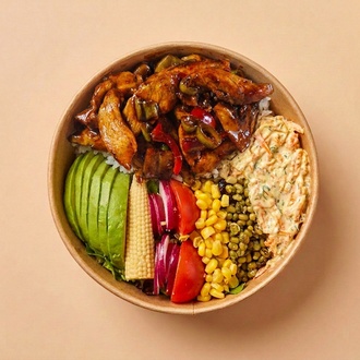 Barbekü Tavuk Bowl görseli
