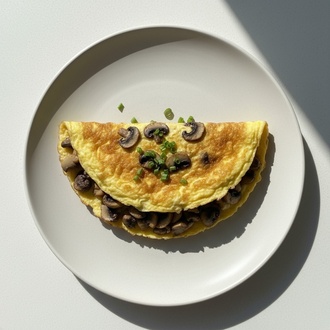 Mantarlı Omlet görseli