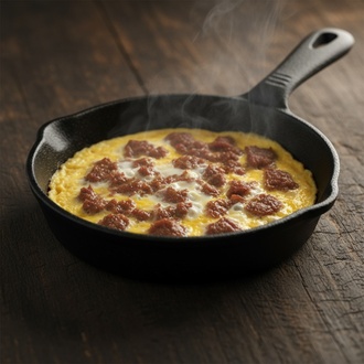 Kavurmalı Omlet görseli