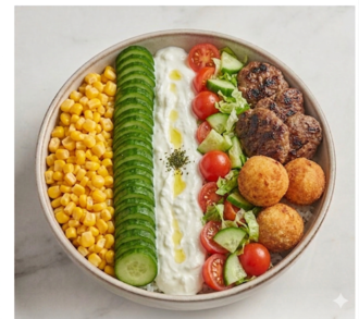 Izgara Köfte Püre / Yoğurt Bowl görseli