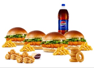 4'Lü Ekonomik Tavuk Burger Menü görseli