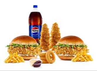İkili Maxi Doyuran Tavuk Burger Menü görseli
