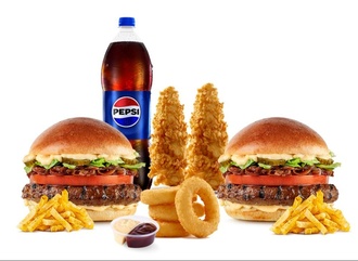İkili Maxi Doyuran Et Burger Menü görseli