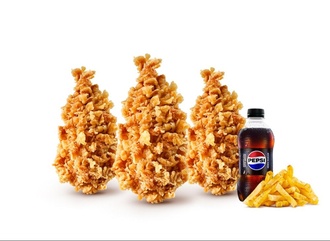 Crunchy Big Çıtır Tavuk Tenders Menü (3 Adet) görseli