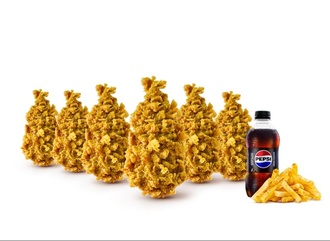 Baharatlı Big Tavuk Tenders Menü (6 Adet) görseli