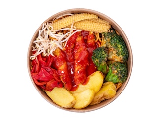 Acı Soslu Tavuk Bowl görseli