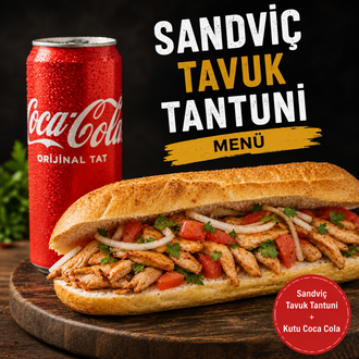 Sandviç Tavuk Tantuni (100 Gr)+coca Cola Menü (330 Ml) görseli