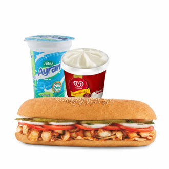 Algida Ekmek Arası Tavuk Döner Menü (Maraş Cup) görseli