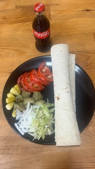 Tavuk Döner Mega Dürüm (150Gr)+ 200 Ml Coca Cola görseli