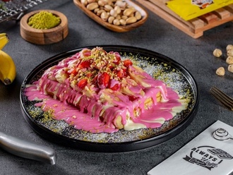 Frambuazlı Waffle görseli