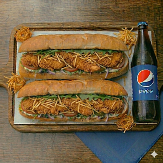 2'Li Crispy Chicken Sandwich + Litrelik İçecek görseli