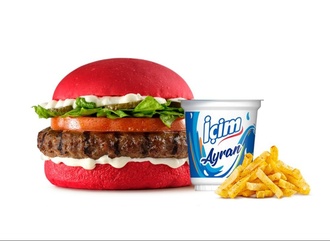Kids Red Burger Menü (Sürpriz Oyuncak Hediyeli) görseli