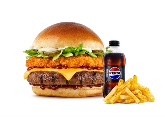 Beef & Chicken Burger Menü görseli