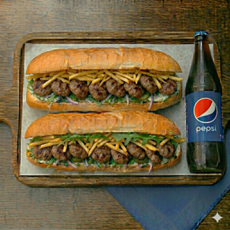 2'Li Marinara Meatball Sandwich + Litrelik İçecek görseli