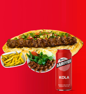 Adana Dürüm + Kola 330 Ml + Çiğ Köfte + Turşu Biber görseli