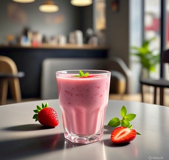 Çilekli Lassi görseli