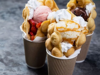 Bardakta Waffle görseli