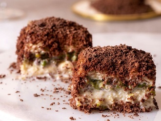 Cevizli Çikolatalı El Yapımı Soğuk Baklava (4 Dilim) görseli