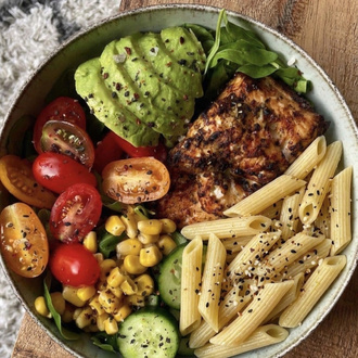 Penne Teriyaki Tavuk Bowl görseli