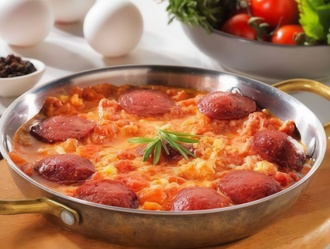 Sucuklu Menemen görseli