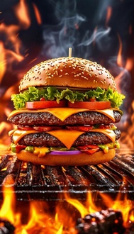 İki Katlı Hamburger Menü görseli