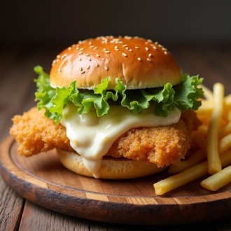 Şnitzelburger(tavuk) görseli
