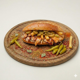 Hatay Soslu Yarım Ekmek Döner görseli