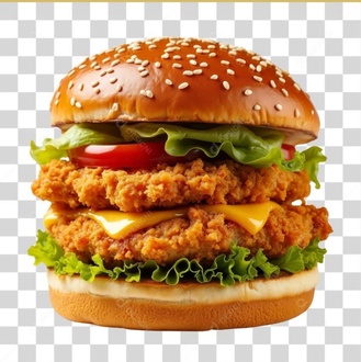 İki Katlı Şnitzelburger(tavuk) görseli