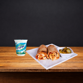 Necmi Usta Tavuk Döner Dürüm (100Gr) & Ayran görseli