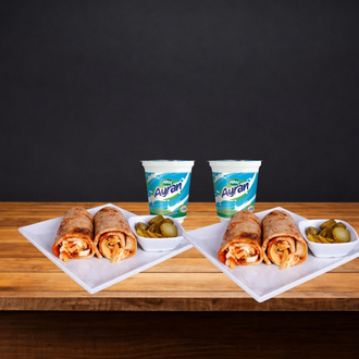 2 Kişilik Tavuk Döner Dürüm (100 Gr) görseli