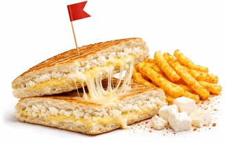 Şefin 3 Peynirli Bazlaması + Patates Kızartma görseli