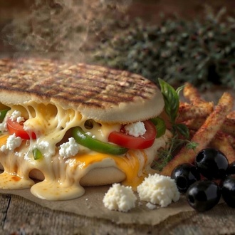 Şefin 3 Peynirli Bazlaması + Patates Kızartma görseli
