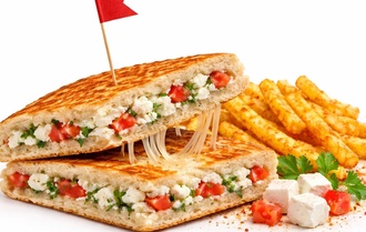 Beyaz Peynirli  Bazlama & Patates Kızartma görseli