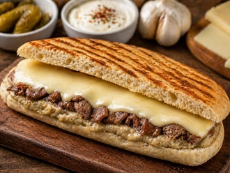 Köz Patlıcan Beğendili Kavurmalı Bazlama görseli