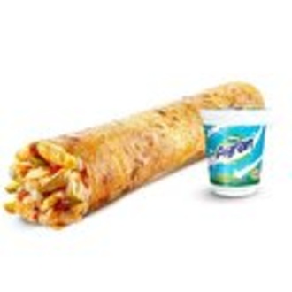 Ekonomik Tavuk Döner Mega Dürüm Menü (L) görseli