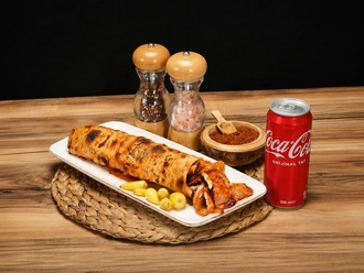 Hatay Usülü Dürüm Döner + Coca-cola (33 Cl.) görseli