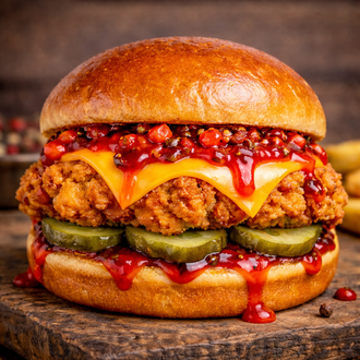 🍔Bomb Hot Chicken Burger görseli