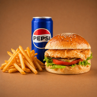 Chicken Burger Menü görseli