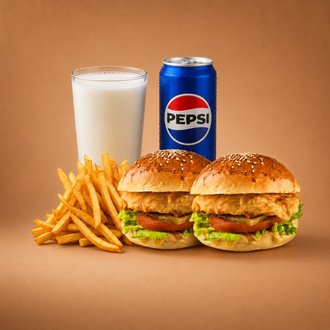 2'Li Chicken Burger Menü görseli
