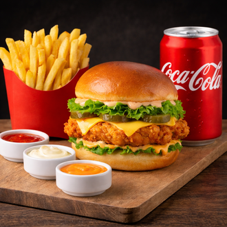 Naturel Chicken Burger Menü görseli