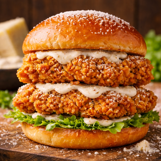 Double Crunch Parmesan Chicken Burger görseli
