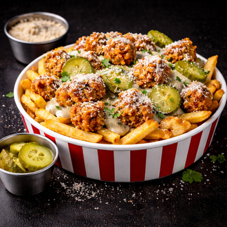 Truffle Chicken Loaded Patates görseli