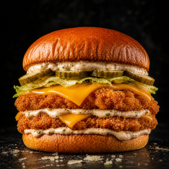🍔 Double Parmesan Garlic Chicken Burger görseli
