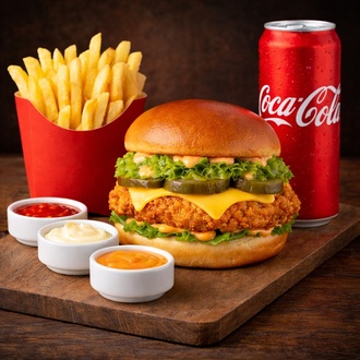 🍔✨ Relish Chicken Burger Menü 🍟🥤 görseli