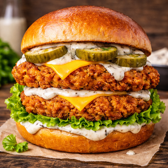🍔Double Naturel Chicken Burger görseli