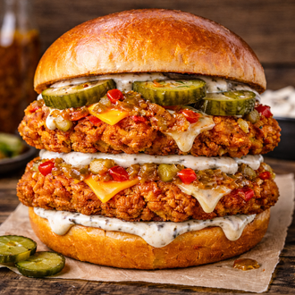 🍔Double Relish Chicken Burger görseli