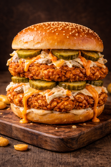 🍔Double Crazy Chicken Burger görseli